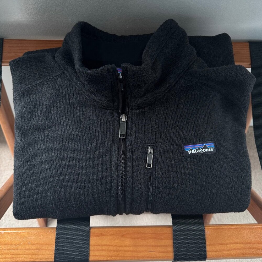 Patagonia Better Sweater ¼ Zip Fleece Pullover – Black – Size XXL
